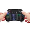 Bunte Hintergrundbeleuchtung Air Mouse Tastatur 2,4G Wireless Air Mouse Tastaturen Touchpad Mini RII I8 Fernbedienung Für Android TV Box Mini PC