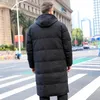 Down Jacket Men Korean Plus Size Winter Coat Men Long White Duck Down Puffer Jacket Warm Doudoune Homme 203WM YY1302