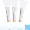 1st Wood Handle Mask Brush Silicone Professional Mask Skin Care Tools Mask Ansiktsvård Träborste Makeup Brush White7432095