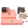 Scatole per cassetti per braccialetti per gioielli in carta con logo personalizzato Confezione regalo rigida con cassetto in carta rigida