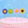 Décorations de fête d'anniversaire plante Folwer enfants gâteau Topper pour les filles décoration d'anniversaire anniversaire gâteau fournitures yq2050