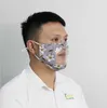 Masker Lip Language Respirator Transparen Window Synlig munskydd Döv Mute Mask Washable Face Masks Outdoor Cotton Protective Mask LSK439