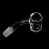 DHL!!! Beveled Edge Quartz Banger With Spinning Hole 3mm Wall 25mmOD 10mm 14mm 18mm 45&90 Male Female Quartz Bangers Nails For Glass Bongs