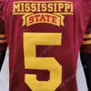 2020 Nya NCAA Mississippi State Bulldogs Msu Jerseys 5 Chauncey Rivers College Fotboll Jersey Storlek Ungdom Vuxen