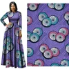 Purple Ankara African Polyester Wax Prints Fabric Bazin Riche High Quality 3 yards African Fabric for Party Dress