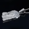 GUCY grand jésus collier pendentif avec chaîne de Tennis couleur or glacé cubique Zircon Men039s Hip Hop bijoux cadeau CX2007215037969
