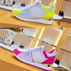 Wandelen toeristische schoenen mode bandage dikke bodem lederen mannen en vrouw casual gym luxe designer ademend gekleurde loopschoen 35-42-45