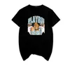 T-shirts géniaux pour les gars col rond à manches courtes hommes réguliers col rond hommes Playboi Carti Hip-hop chemise noire