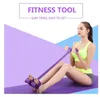 Fitness 4 Tüp Direnç Bantları Lateks Pedal Egzersiz Sit-up Çekme Halat Genişletici Elastik Bantlar Yoga Ekipmanları Pilates Egzersiz