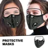 Maschera da ciclismo 2 in 1 con protezione per gli occhi Maschera sportiva da esterno Maschere riutilizzabili Protezione da smog per esterni Maschera respiratoria regolabile RRA3398