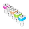 3 USB caricabatterie cellulare caricabatteria da auto in lega di alluminio 2.1A + 2,0 A + 1,0A auto universale 12V adattatore di alta qualità Cellulare