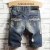 Januarysnow Designer Mens Ripped Short Jeans Brand Clothing Bermuda Cotton Shorts Breathable Denim Shorts Male New Fashion Size 28-40