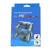 Podwójne ładowarki dla PS4 Xbox One Wireless Controller 2 USB LED Stacja Ładowania Uchwyt Mount Uchwyt Do PS4 Gamepad Play Station z pudełkiem