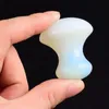 Original de cogumelo de pedra natural jade guasha placa beleza cura opalita gua sha raspando massagem face pesco