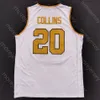 Jerseys de basquete Novo 2020 Wake Forest Demon Deacons Jersey de basquete NCAA College 20 John Collins White All Stitched and Bordery