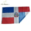 علم جمهورية الدومينيكان الدولة الوطنية 3 * 5ft (90 سنتيمتر * 150 سنتيمتر) البوليستر راية الديكور تحلق المنزل حديقة العلم