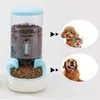 Dog Cat Feeders Water Dispenser Fountain Bottle Set Plastic Automatic Pet Feeding Drinker Bowl 2 Pieces