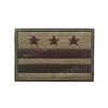 Embroidery Patch USA American District of Columbia Washington DC Flag Morale Patches Tactical Emblem Applique Embroidered Badges