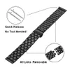 Bracelet de sangle en acier inoxydable pour Samsung Galaxy Watch 3 45mm 41 mm Metal Watch Band1508750