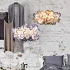 EMS 2020 Nordic Creative Pendant Lights Contracted Lamps Modern Romantic Art Restaurant DropLight E27 Lamphållare eller tre färgjusterbara