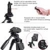 Selfie Video Yunteng VCT 5208 RM Alüminyum Tripod 3 Yollu Kafa Bluetooth Uzaktan Kamera Telefonu Tutucu Klip Için