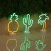 Mode LED Neon Zeichen Licht Urlaub Weihnachten Party Romantische Hochzeit Dekoration Kinderzimmer Home Decor Flamingo Mond Einhorn Herz