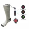 Chauffage électrique rechargeable chaussettes chaudes température réglable batterie au lithium chaussettes de sport infrarouges unisexe chauffe-pieds lavable5526500