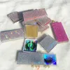 Glitter Rhinestone Lash Case 3D Mink Eyelashes Vide Boîtes d'emballage personnalisées Glitter Strass Lashes Cases Sans Cils GGA3220