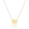 12 Sternbild KREBS Halsketten für Frauen Sternzeichen Ketten Halskette Valentinstag Geschenke Modeschmuck mit weißer Karte