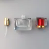 5 renk 30ml Dikdörtgen Parfüm Sprey Pompa Cam Şişe Boş Atomizer LX2508 ile Doldurulabilir Parfüm Şişeleri