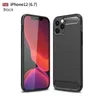 Carbon Fiber Phone Cases For iPhone 13 12 11 Pro Max X XS XR 7 8 Plus 6 6S 5 5S SE Brushed TPU Mobile Phone Back Cover