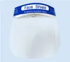 US Stock DHL Transparent Mask Protective Face Shield Clear Visor Flip Up Mask Anti Splash Elastic Band Face Cover Cooking