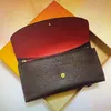 Mulheres designer carteira em relevo empreintes couro envelope longo carteiras titular do cartão de crédito caso icônico luxo moda m0n0gram bro272h