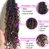 18inch Goddess Locs Curly Crochet Braid Bohemian hair extensions Soft Synthetic Braids Hair Extensions for Black Women synthetic hair for braid pre looped