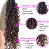 18 Zoll vorgeschlungene Goddess Faux Locs Curly Crochet Braid Bohemian Soft Hair Extensions für Afro-Frauen Extensions für schwarze Frauen fa6381114