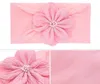 Bebê meninas flor headbands cor sólida bebê turbante nylon estiramento cabelo elástico crianças headwear acessórios 12 cores bt5585