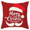 Santa Claus Elk Snowflake Series Federa Red Merry Christmas Sofa Throw Pillow Case Natale Capodanno Copricuscino 40 Patterns