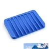 Silikonseife Geschirr flexibler Antiskidding -Seifenhalterteller und austretende Mouldproof Bad Küchenseifenschale 16 Farben8865305