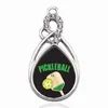 Charms Pickleball pendente del cerchio di rame regalo gioielli connettore del braccialetto delle donne collana per Accessori