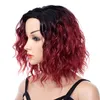 Red Lace Front Human Wigs With Baby Hair Remy Full End Straight Short Bob Wig For Women