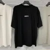 Logo 21ss Europa Francia Vetements bordado delante detrás Escrito camiseta Moda hombre de las camisetas de las mujeres ropa casual algodón de la camiseta