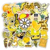 50 pcs/Lot Hotsale mignon VSCO jaune autocollants autocollant étanche pour enfants jouets ordinateur portable bagages pas de jouets ordinateur portable bagages cahier voiture décalcomanies