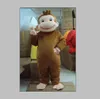 2018 Scimmia a rullo calda di alta qualità Curious George Monkey Costumi Costumi mascotte Costumi dei cartoni animati della mascotte di Holloween