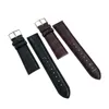 Alta qualidade Moda Genuíno relógio de couro Strap 12 14 16 18mm 20mm 22 24 Relógio de substituição intercambiável Banda de relógio Black Brown Water7293871