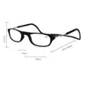 DHL Klicka på unisex magnet Läsglasögon Justerbar hängande nackmagnetisk frontanslutning Läsglasögon Full RIM -glasögon GG020