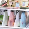 New arrival Reusable Refrigerator Fresh Bags Folding Food Sealing Storage Bag Home Food Grade Silicone Fruit Meat Kitchen Organizer LX2155
