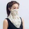 Amerikaanse voorraad goedkope vrouwen sjaal gezichtsmasker 22 stijlen zijde chiffon zakdoek outdoor winddicht halve gezicht stofvrije zonnescherm maskers