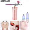 Munstycke Dual Action Airbrush Kit Kompressor Portable Air Brush Paint Spray Gun för Nail Art Tattoo Cake Hydration Beauty Tool