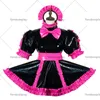 Nowa Sissy Maid PVC Dress Vinyl Uniform CD / TV Kostium Cosplay Cosplay