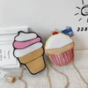 Borsa piccola in pelle per bambini 2020 nuova torta Kawaii gelato bambini portamonete custodia scatola borsa da festa per ragazze borse a tracolla